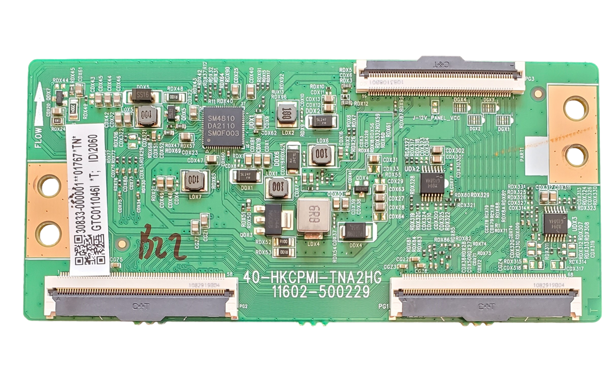 30833-000001 TCL T-Con Board, GTC0110461, 40-HKCPMI-TNA2HG, 11602-500229, 43S334