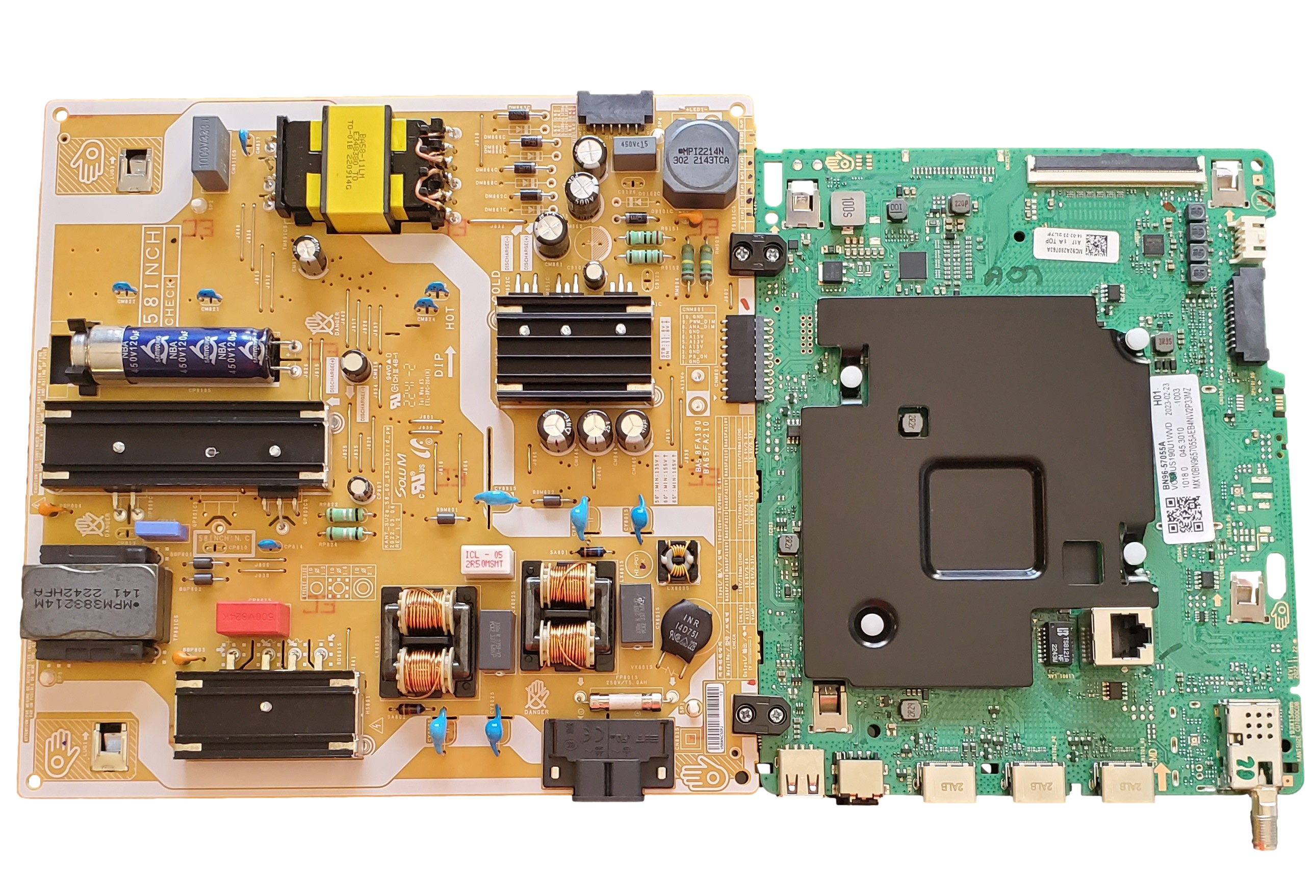 779)テレビ　SANSUI SDU551-B1 ジャンク品 BN96-57055A-COMBO Samsung Main/Power Supply Board, H01