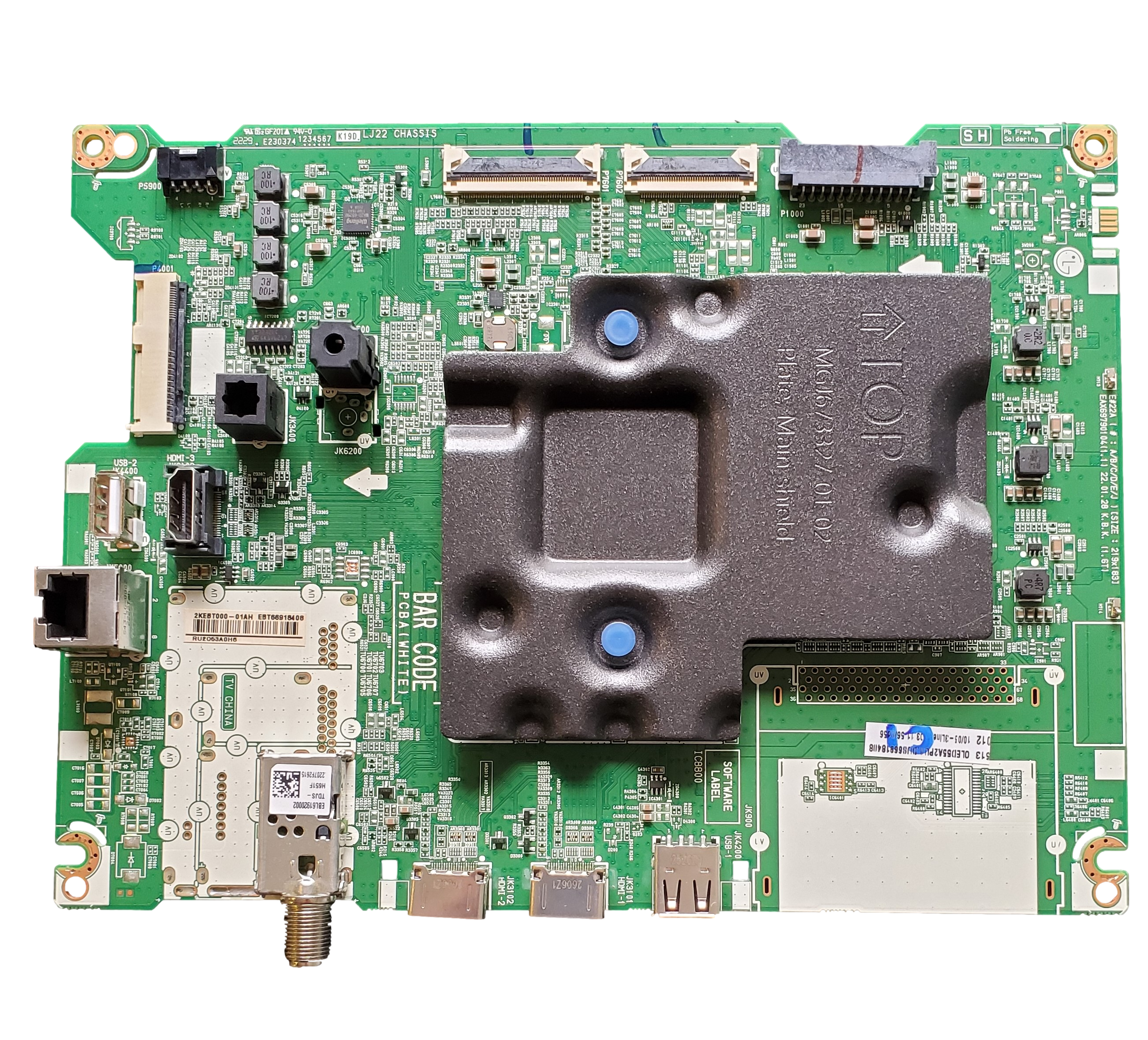EBT66918408 LG Main Board, EAX69790104(1.1), LJ22 CHASSIS