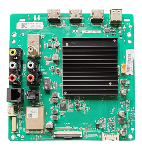 21201-03490 Vizio Main Board, TD.MT5691.Y751, 00-BD-3E-6B-34-00, V755-J04