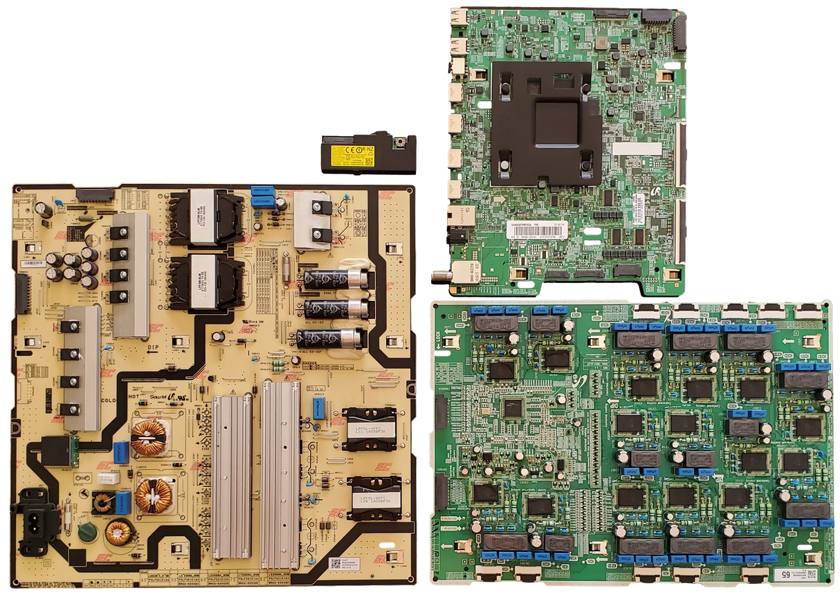 QN65Q8FNBFXZA Samsung TV Repair Parts Kit, BN94-12914J Main Board, BN44-00948B Power Supply, BN44-00949B VSS LED Driver, BN59-01264B Wifi, QN65Q8FNBFXZA, QN65Q8FNBFXZA (FA02)