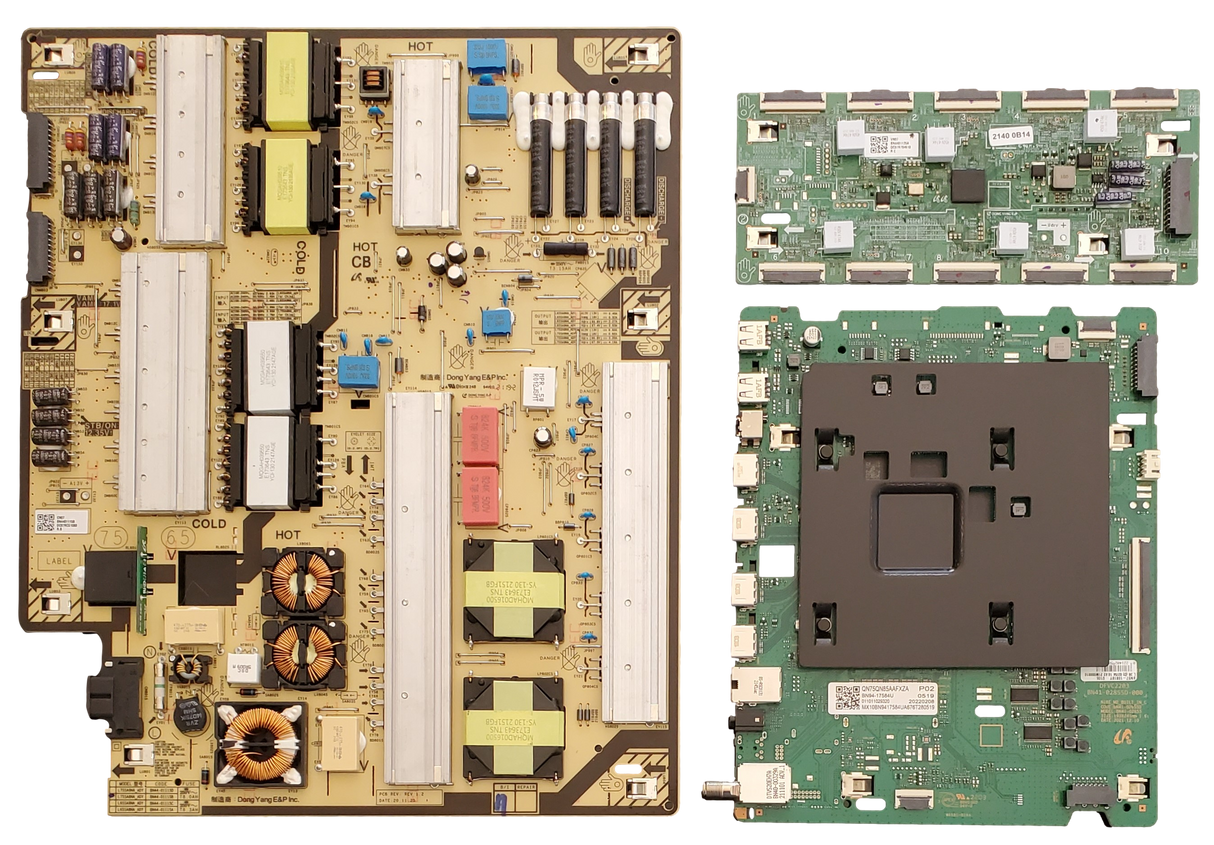 QN75QN85AAFXZA Samsung TV Repair Parts Kit, BN94-17584U Main Board, BN44-01115B Power Supply, BN44-01135A VSS Driver Board, QN75QN85AAFXZA