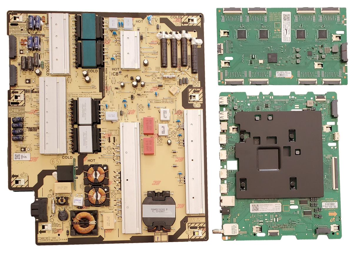 QN65QN85BAFXZA Samsung TV Repair Parts Kit, BN94-17727C / BN94-17264P Main Board, BN44-01163A Power Supply, BN94-17427A LED Driver, QN65QN85BAFXZA BD02, QN65QN85BAFXZA