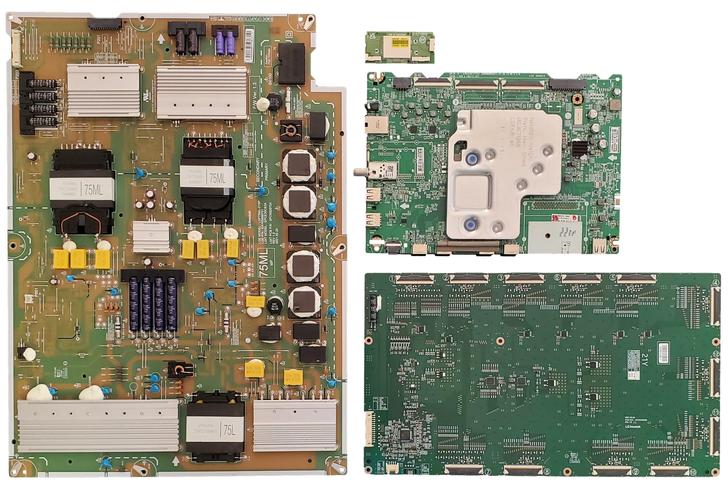 75QNED90UPA LG TV Repair Parts Kit, EBT66755901 Main Board