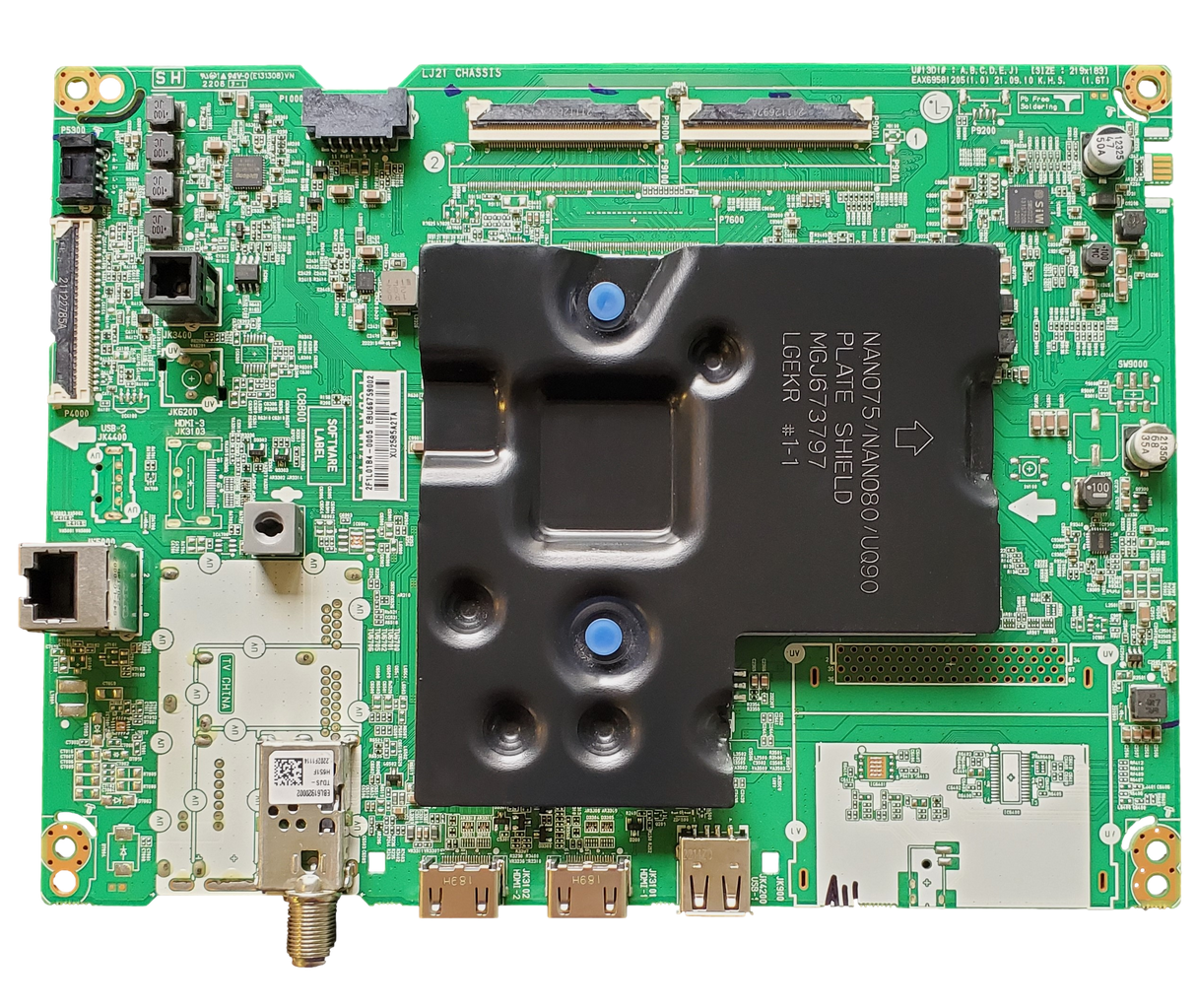 EBU66759002 LG Main Board, EAX69581205(1.0), 43UQ8000AUB, 43UQ8000AUB.BUSFLJM