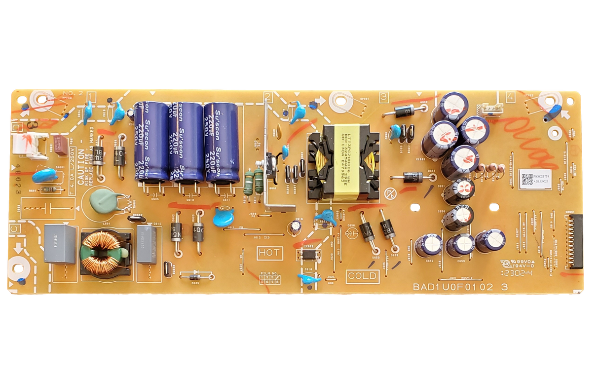 AD1U0MPW-001, Philips Power Supply Board, ADLU0023, BAD1U0F0102 3, 50PUL7552/F7