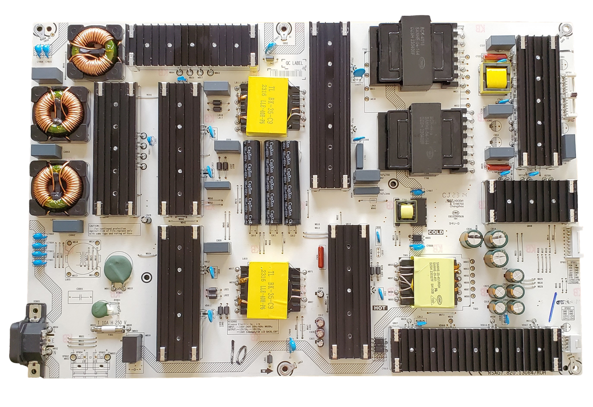 343876 Hisense Power Supply Board, RSAG7.820.13064/ROH,13064-C , 85A76H, 85H6570G