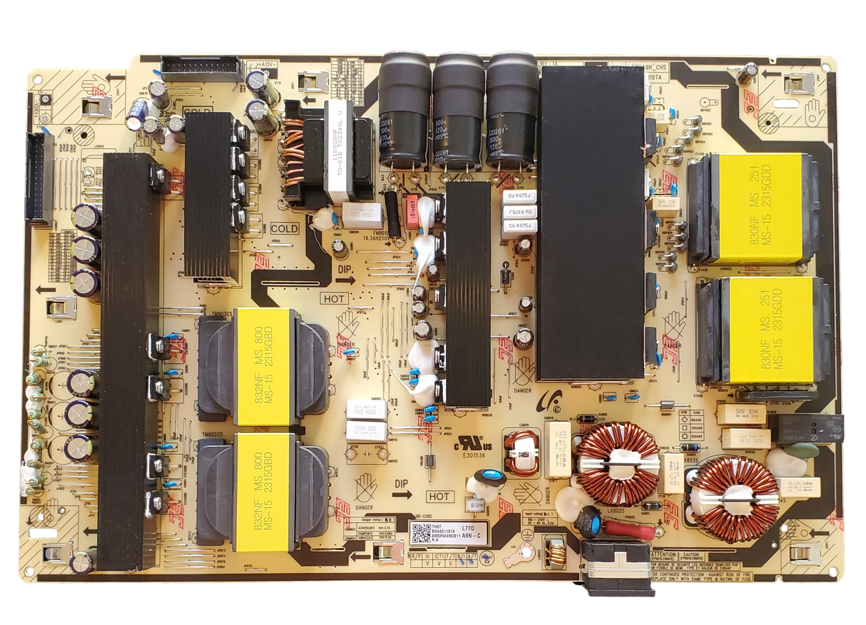 BN44-01197A Samsung Power Supply, BN4401197A, L77QA9N_CHS, QN85Q80CAFXZA, QN77S90CAFXZA, QN77S89CBFXZA, QN77S90CDFXZA