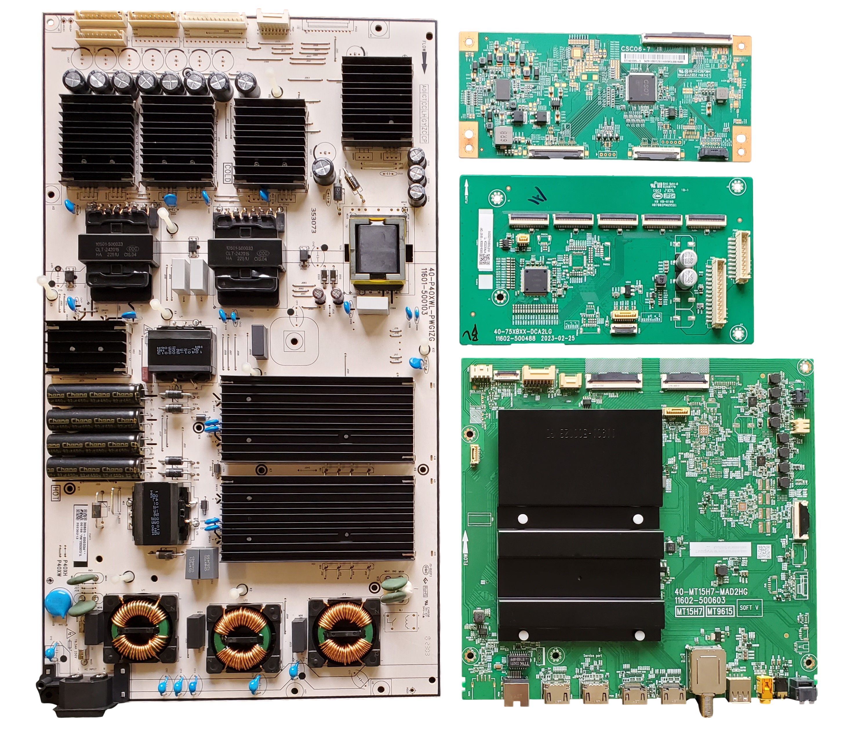75QM850G TCL TV Repair Parts Kit, 30800-000919 Main Board, 30805