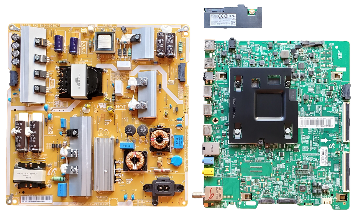 UN55MU6300FXZA Samsung TV Repair Parts Kit, BN94-12037A Main Board, BN44-00807A Power Supply, BN59-01264A Wifi, FA01, UN55MU6300FXZA