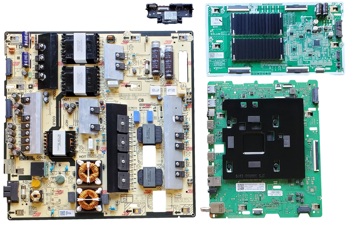 QN75Q80CAFXZA Samsung TV Repair Parts Kit, BN94-18196W Main Board, BN44-01218A Power Supply, BN44-01229A LED Driver, BN59-01449A Wifi, BA01, QN75Q80CAFXZA, QN75Q80CAF