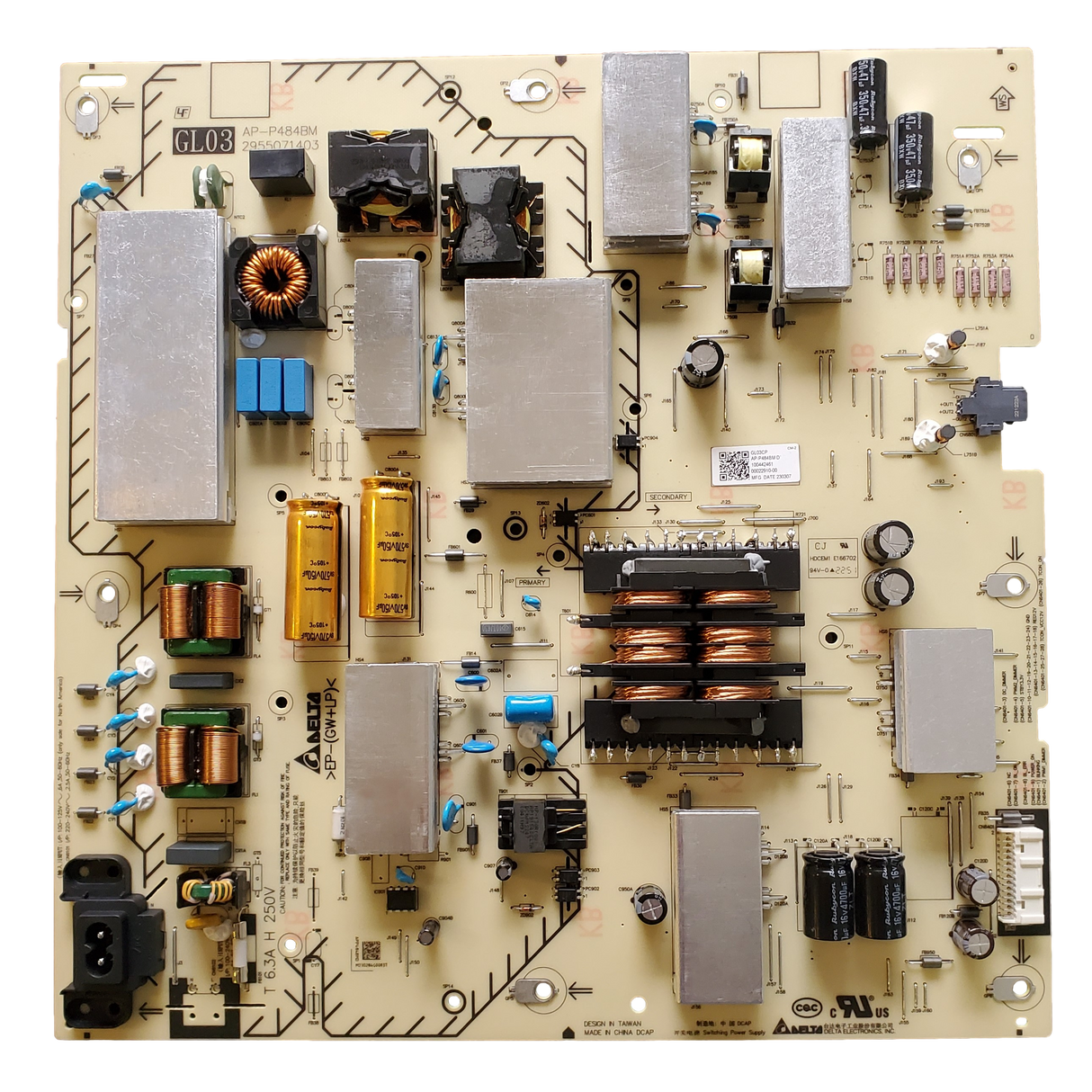 1-004-424-61 Sony Power Supply Board, GL03, AP-P484BM, 2955071403, KD-85X77L