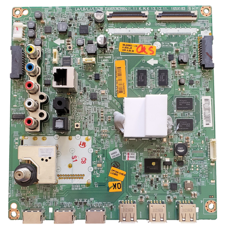 EBT62860202 LG Main Board, 62455001, EAX65363904(1.1), 55LB6500-UM