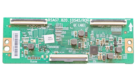 281422 Hisense T-Con Board, 281422, RSAG7.820.10545/ROH VER.A, TG211T72K2, 292049 , 43A6G