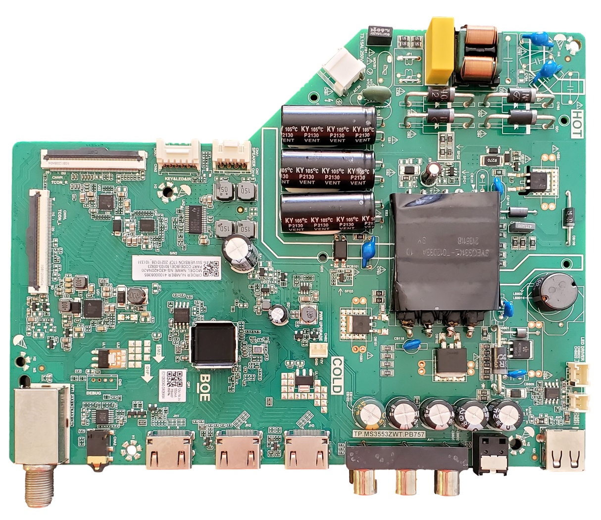 60103-00923, Insignia Main Board, TP.MS3553ZWT.PB757, NS-43D420NA20