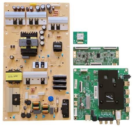 NS-65F301NA23 Insignia TV Repair Parts Kit, 756TXLCB02K122 Main Board, PLTVL1351XXB5 Power Supply, HV650QUBF70 T-Con, 368GWFBT757GSD Wifi, NS-65F301NA23 REV A, NS-65F301NA23