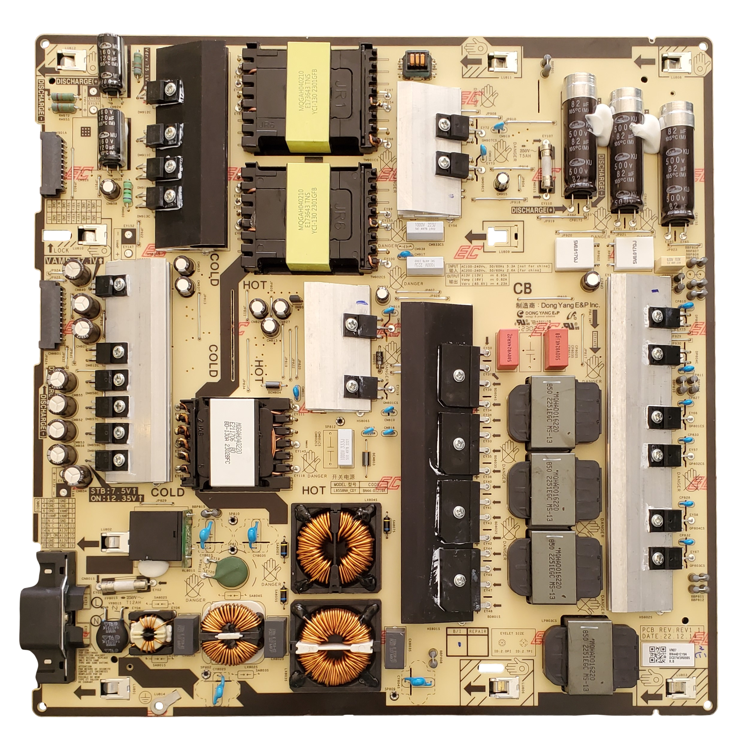 ヒナノビア BN44-01219A Samsung Power Supply, BN4401219A, QN85Q80CAFXZA