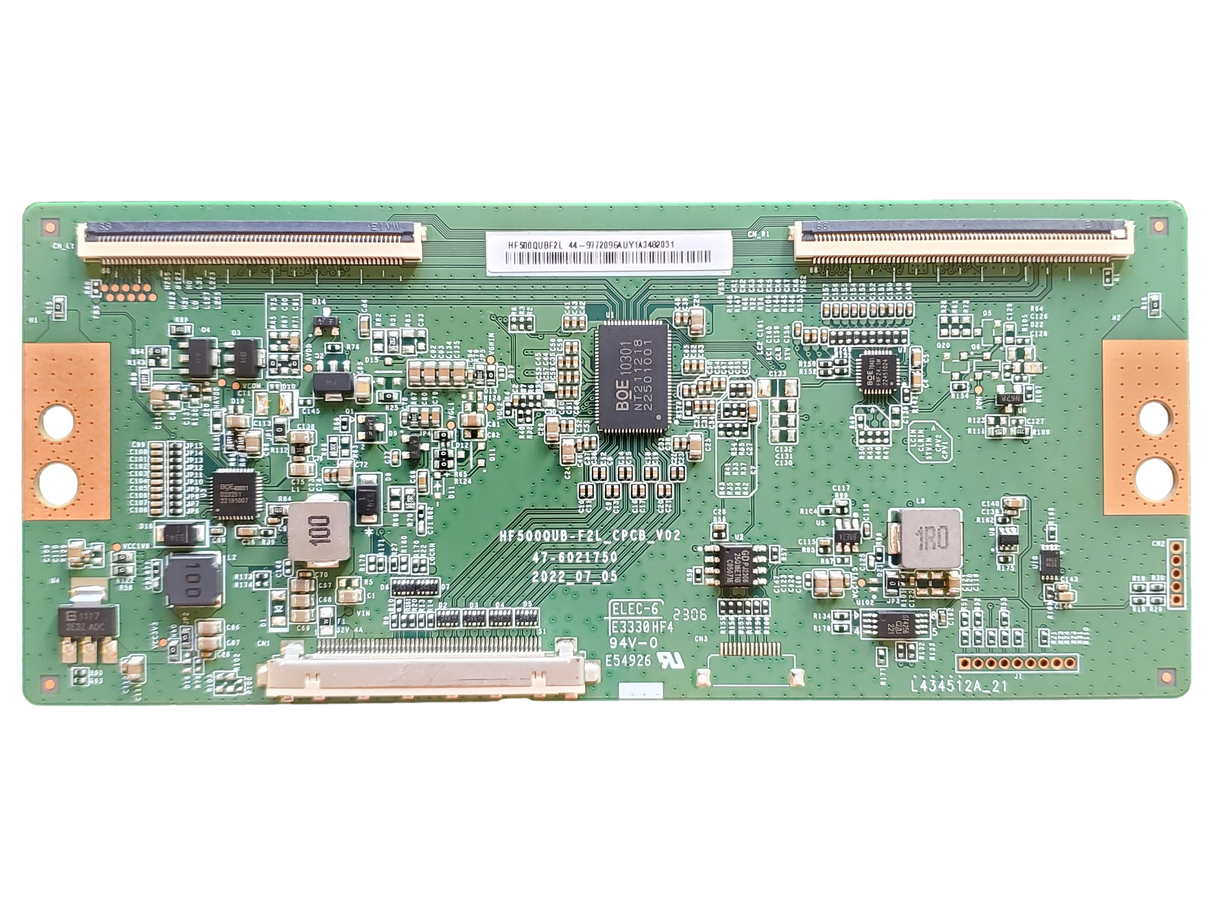 HF500QUBF2L, Sony T-Con Board, 44-9772096, HF500QUB-F2L_CPCB_V02, 47-6021750, KD-50X77L