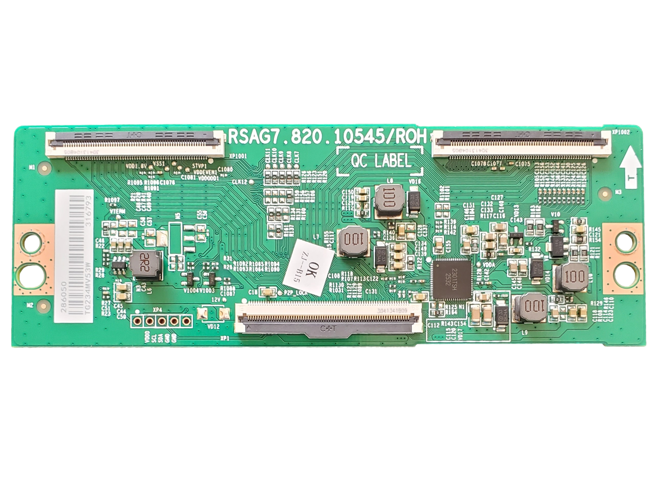 286050, Hisense T-Con Board, RSAG7.820.10545/ROH, 65A6H, 65C350LU – TV ...