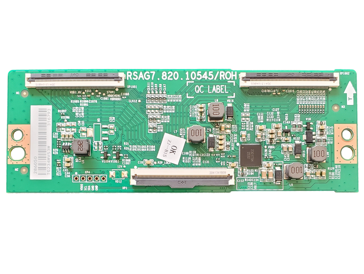 286050, Hisense T-Con Board, RSAG7.820.10545/ROH, 65A6H, 65C350LU