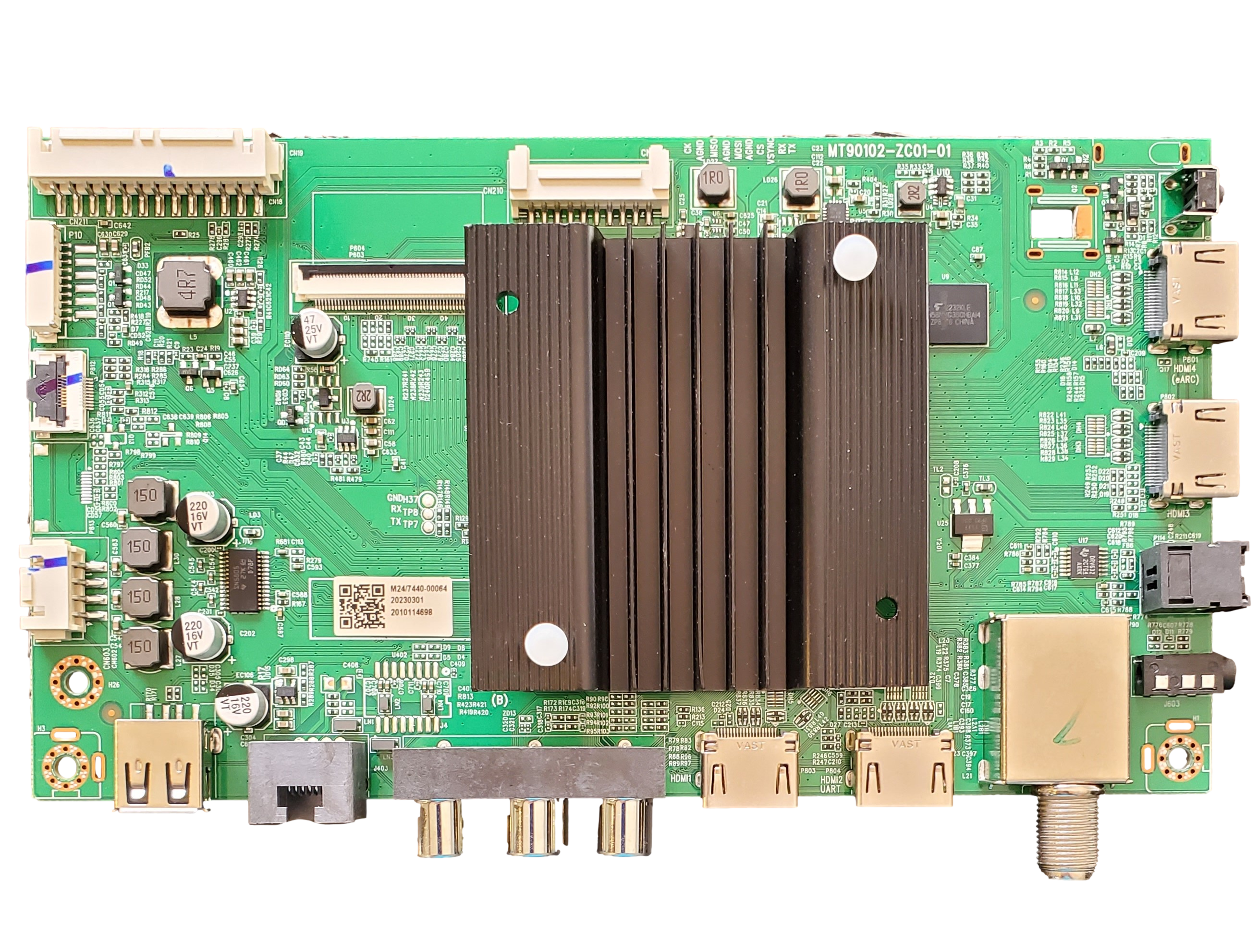 515C90102M24 ROKU Main Board, MT90102-ZC01-01, 65R6A5X, 75R6A5R