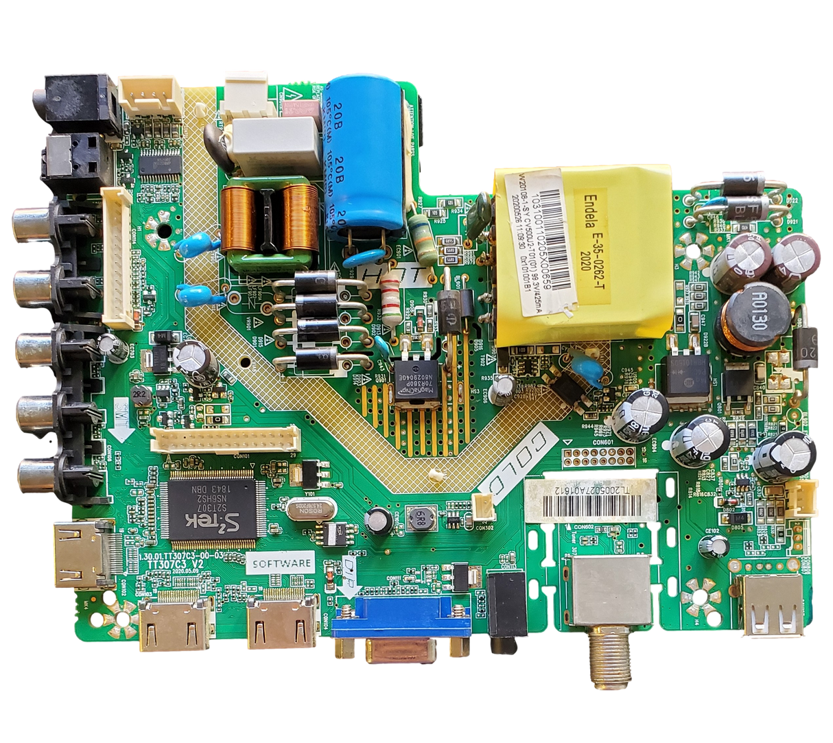 W20108-1-SY Westinghouse Main Board, CV500U2-T01, TT307C3 V2, 1.30.01.TT307C3-00-03, WD50FB1200