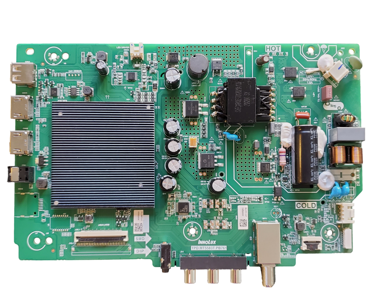 6M03A0008Q00J Vizio Main Board, TPD.MT5583T.PB761, M0005840R, D40F-J09