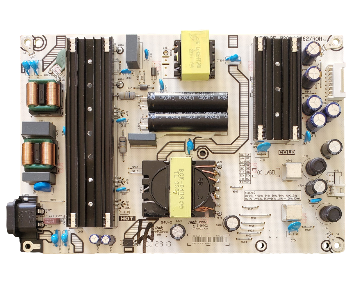 327636  Hisense Power Supply / LED Driver Board, 12362-P, RSAG7.820.12362/ROH , 65R6E4