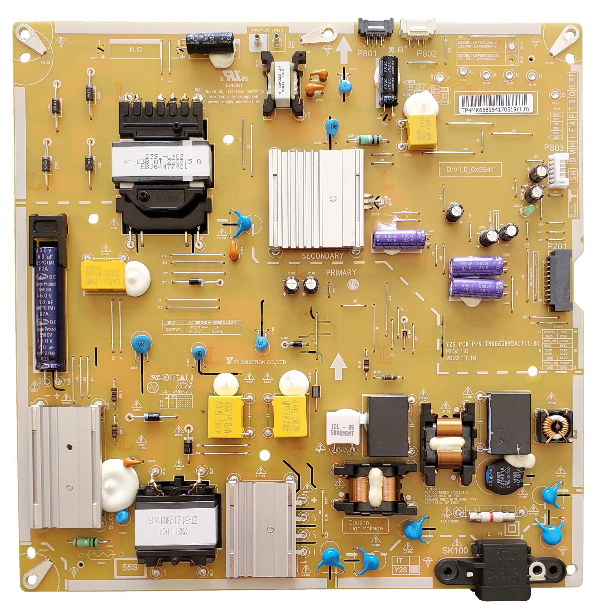 Lg tv 2025 power board