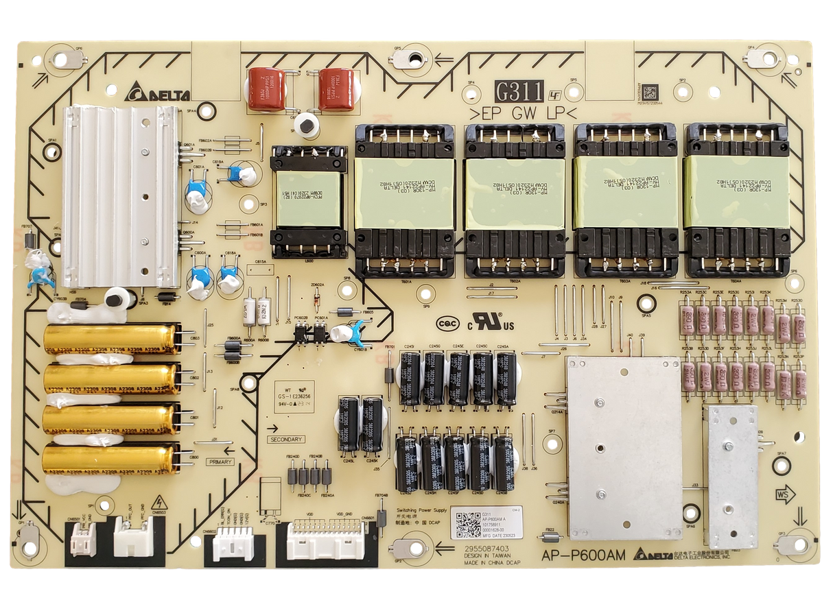 1-017-589-11 Sony Power Supply, 101758911, AP-P600AM, XR-77A95L