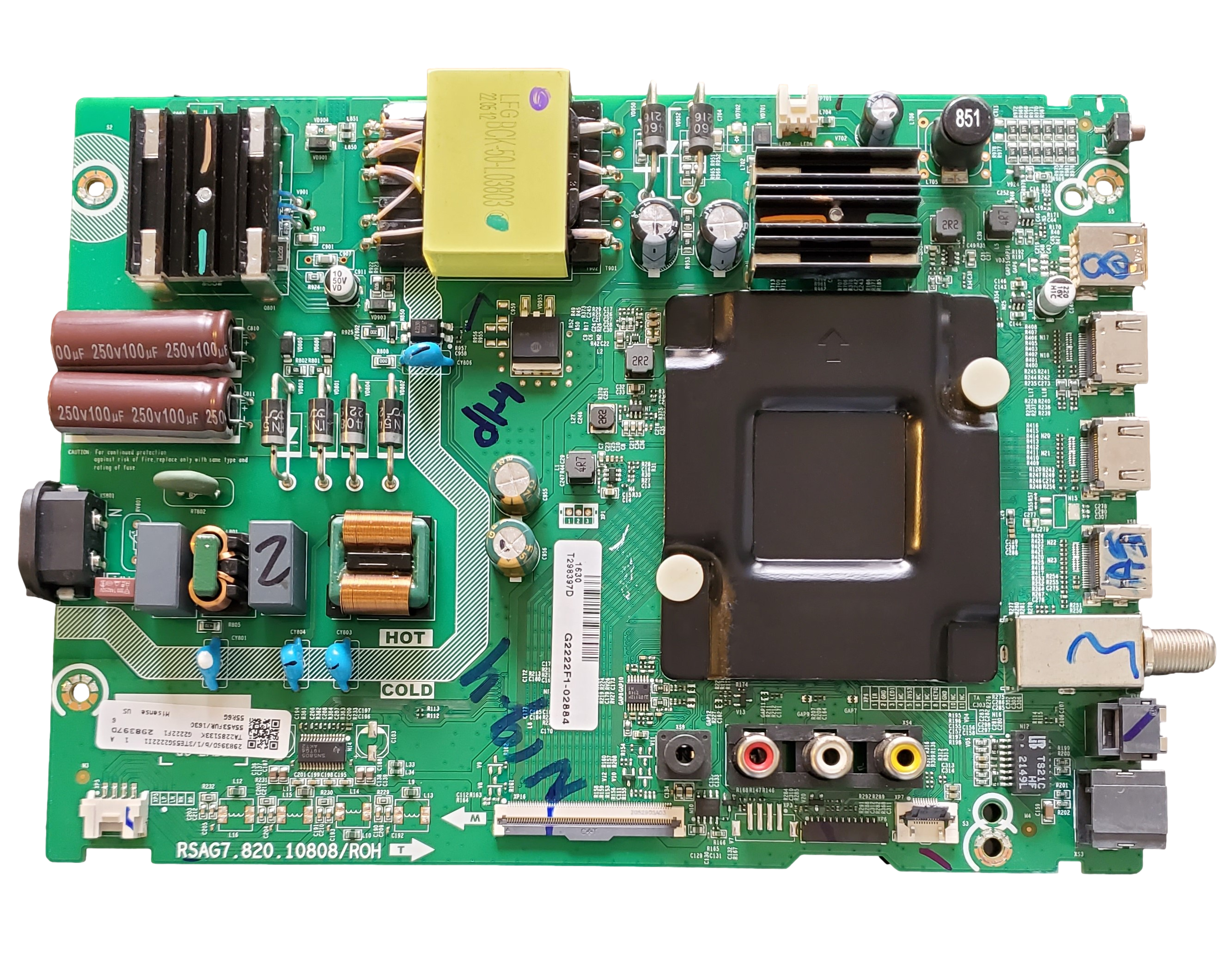 ソ*ス様 ハイセンス 298397D Hisense Main Board, 298396D, RSAG7.820.10808/ROH, 55R6G