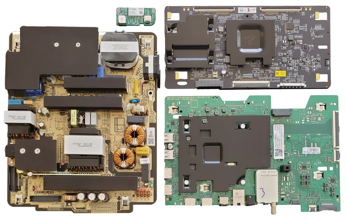 QN65S90CAFXZA Samsung TV Repair Parts Kit, BN94-18130Y Main Board, BN44-01170A Power Supply, BN96-54038D T-Con, BN59-01435A Wifi, QN65S90CAFXZA