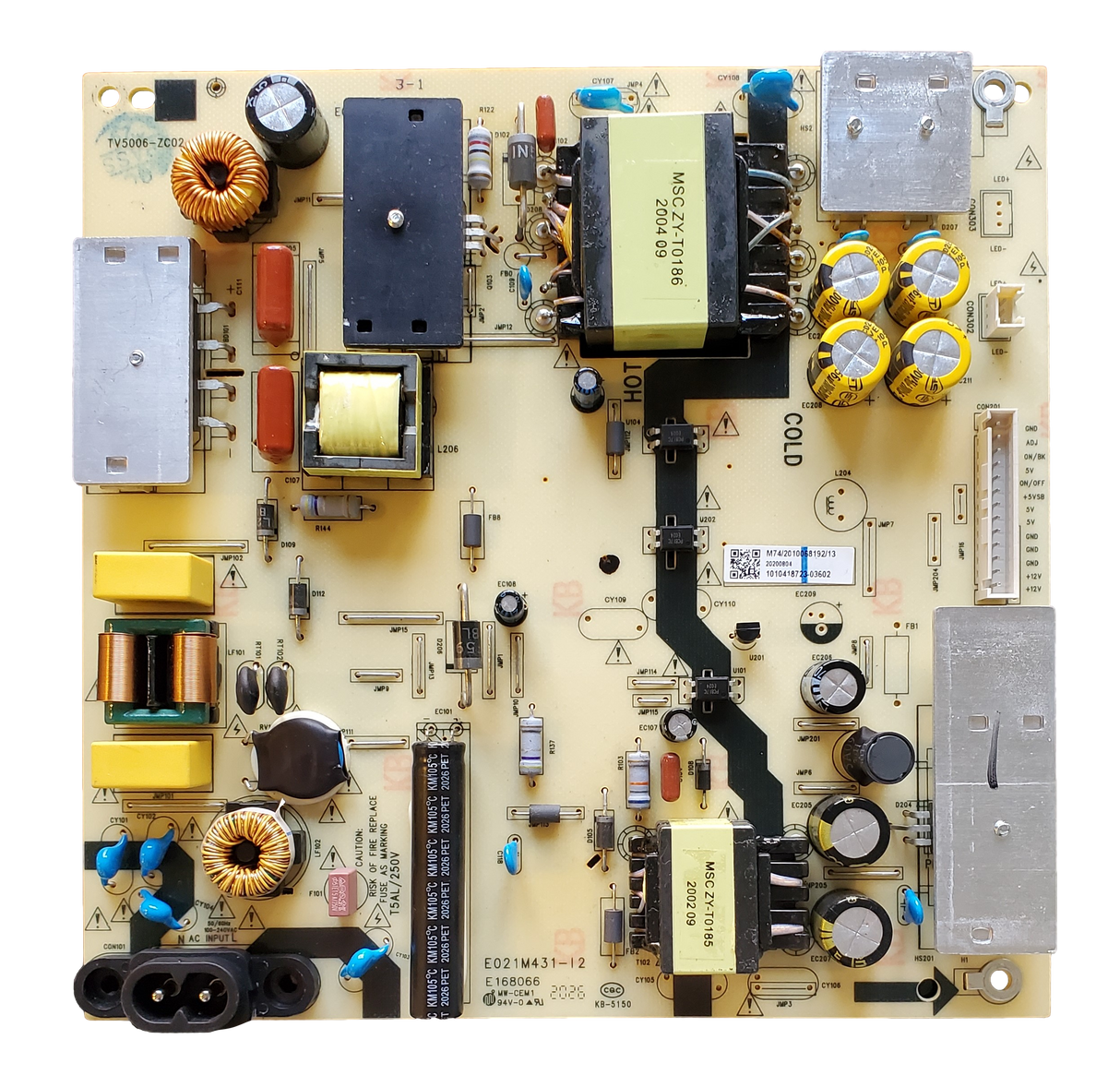 514C5006M74, JVC Power Supply Board, TV5006-ZC02-02, LT-50MAW705