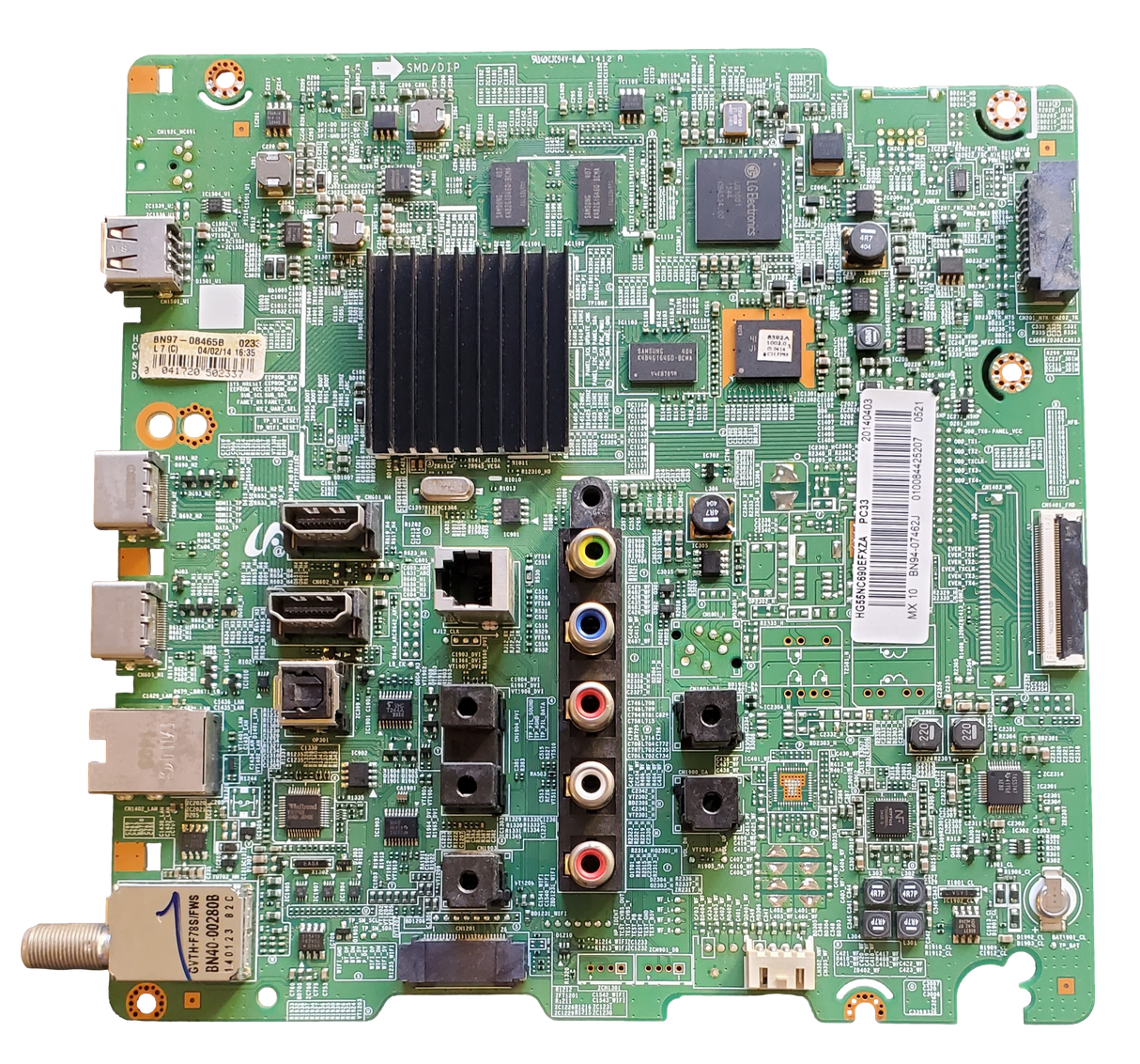 BN94-07462J Samsung Main Board, BN97-08465B,BN41-02161A , HG55NC690EFXZA