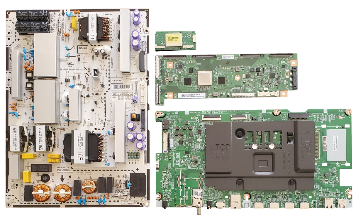 OLED65C3PUA LG TV Repair Parts Kit, EBT67523005 Main Board, EAY65904023 Power Supply, 6871L-6894F T-Con, EAT65167004 Wifi, OLED65C3PUA DUSQLJR, OLED65C3PUA