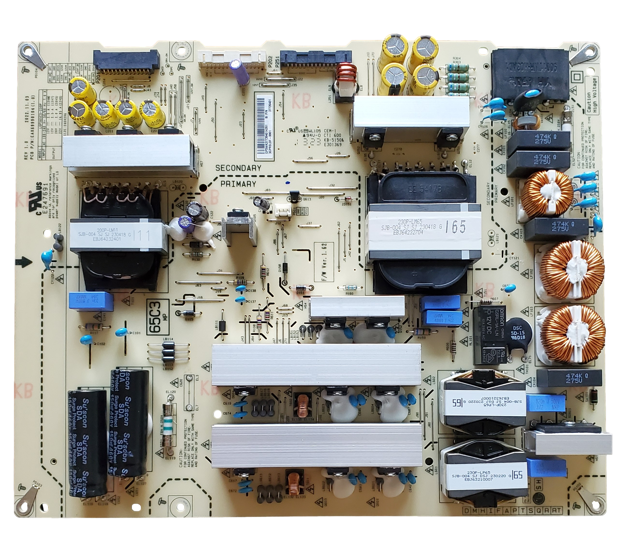EBR37739401 LG Power Supply, LGP565C3-23OP, EAX69990104(1.0