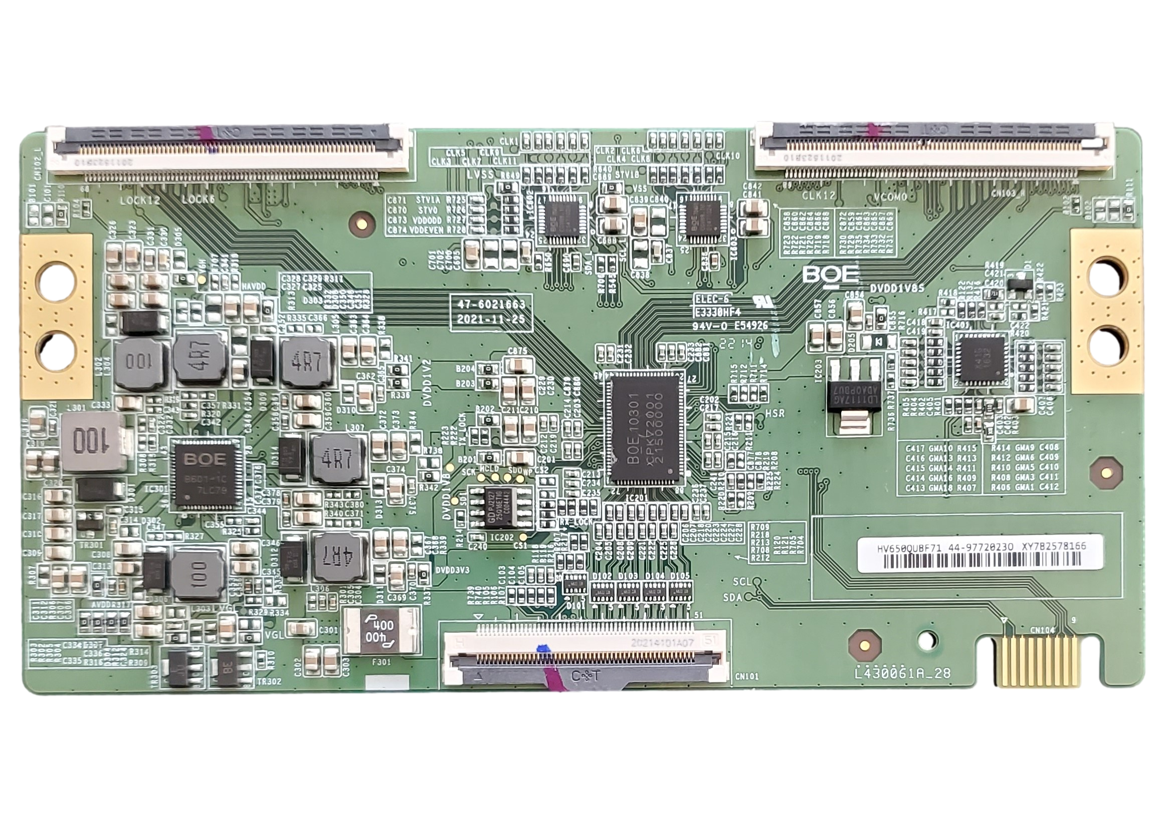 HV650QUBF71 Phillips T-Con, 44-97720230, 65PFL4864/F7, M65Q6-L4