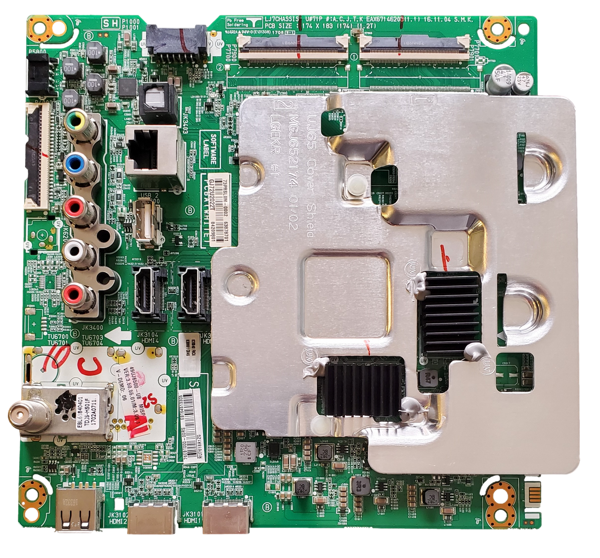 EBT64513305, LG Main Board, EAX67146203(1.1), 49UJ6500-UB.AUSYLJR