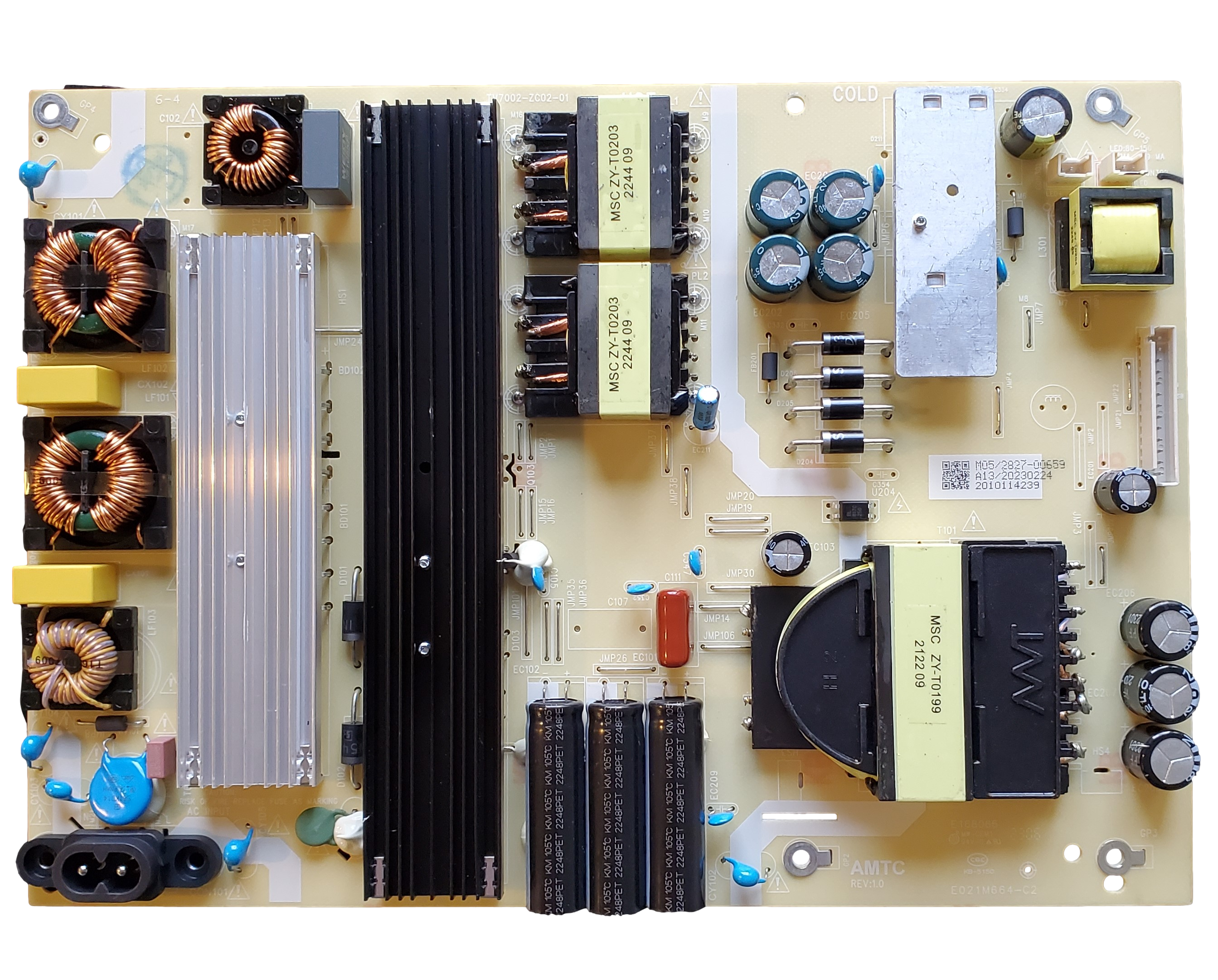 514C7002M05 Element / ONN Power Supply Board, TV7002-ZC02-01 514C7002M05 Element / ONN Power Supply Board, TV7002-ZC02-01