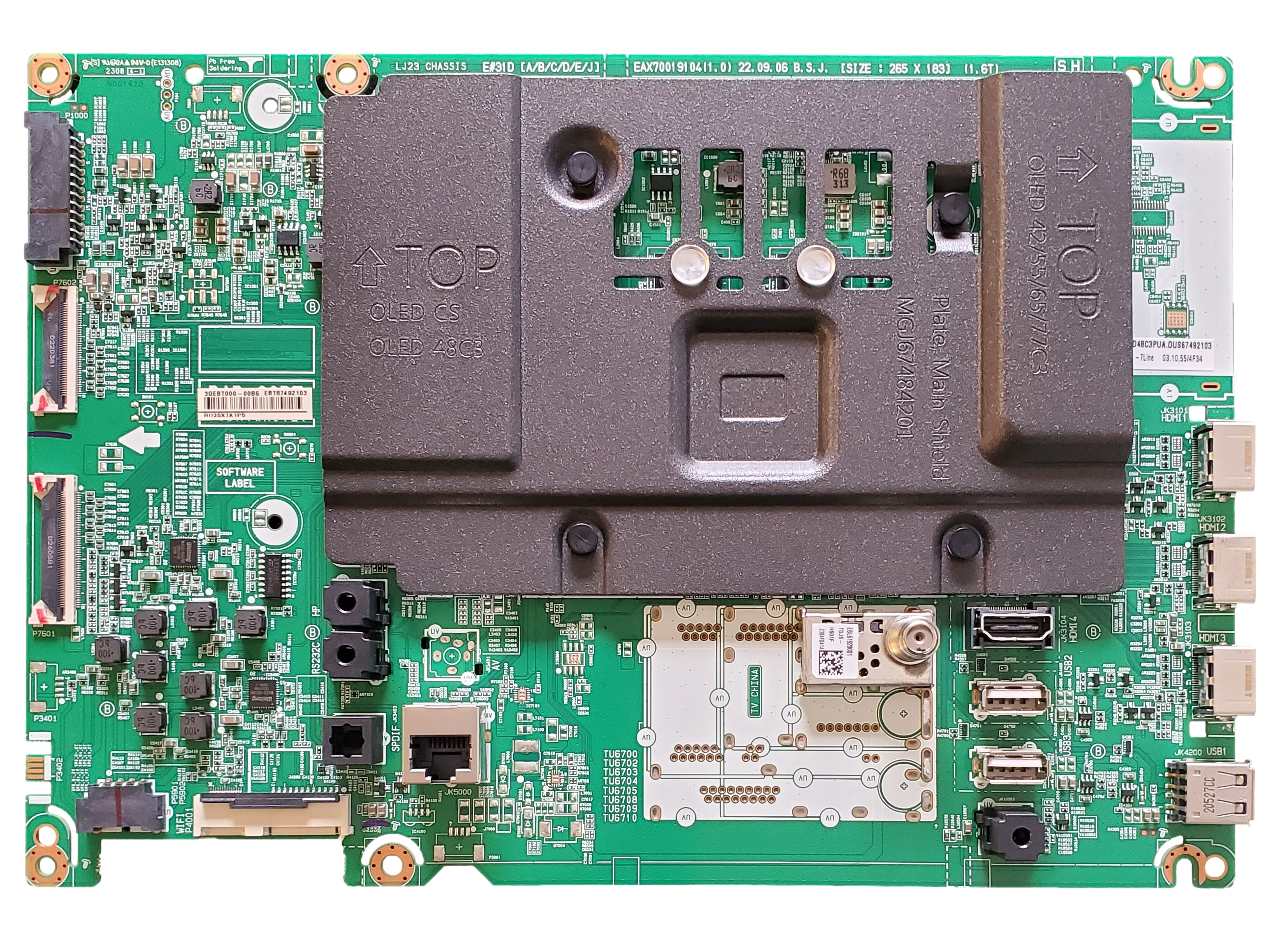 LG 有機ELテレビ OLED48C3PJA 内部基板 セット LG 有機ELテレビ OLED48C3PJA 内部基板 セット LG 有機ELテレビ