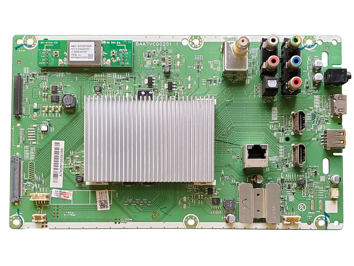 AA78DMMA-001 Philips Main Board, BAA7VCG0201 1,  AA78DUH,  AA78D-MMA , 65PFL5602/F7