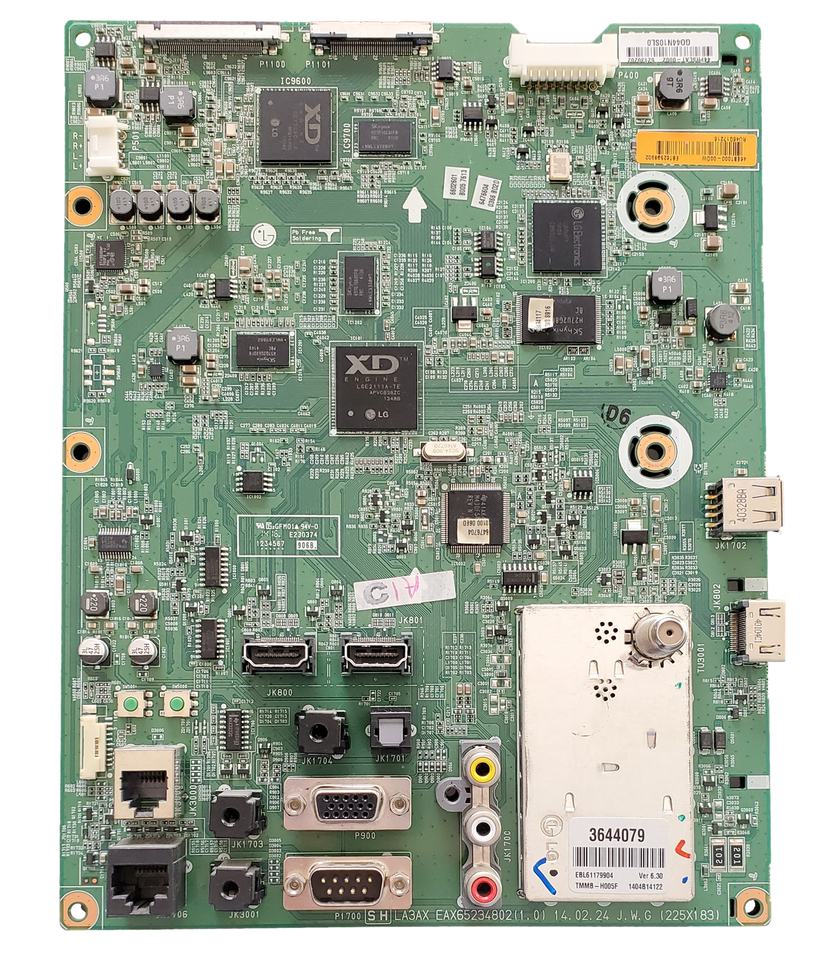 EBT62598902 LG Main Board, EAX65234801(1.2), 62130202, 60LP645H-UZ, 60LP645H-UZ.AUSULJR