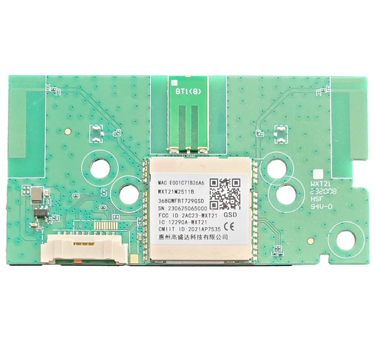 368GWFBT729GSD, Pioneer Wi-Fi Board, WXT21M2511B, PN55-751-24U