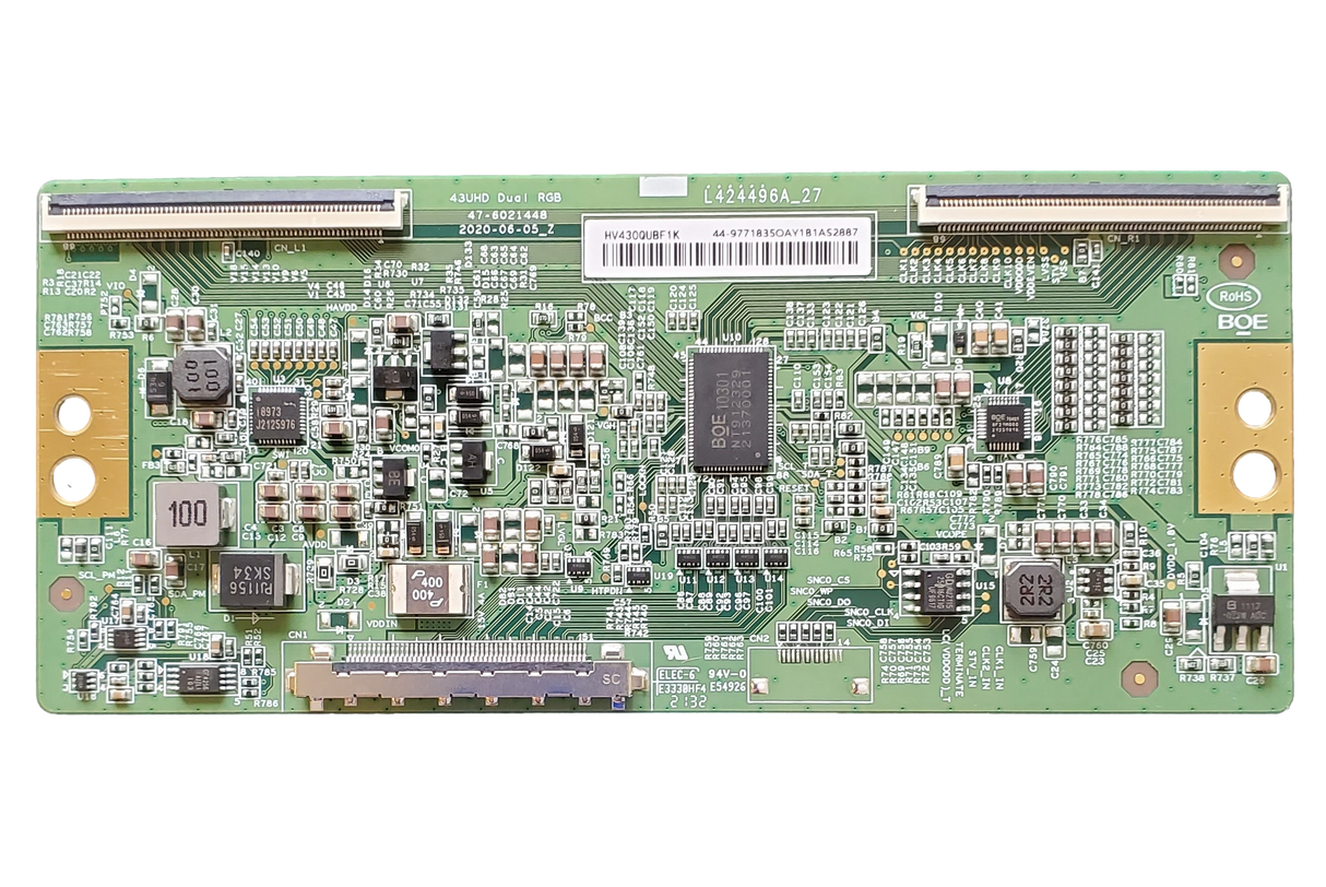 1-011-262-12 Sony T-Con Board, 44-9771835, HV430QUBF1K, 47-6021448, KD-43X80J