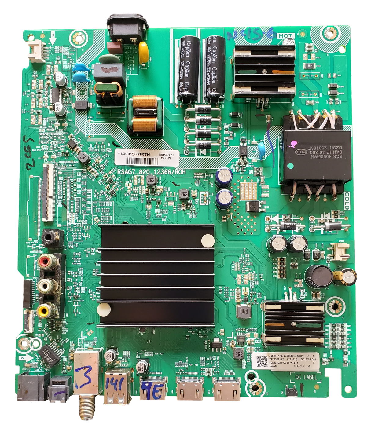 315240H Hisense Main Board, 315240H , 315241H, RSAG7.820.12366/ROH, 50A6H