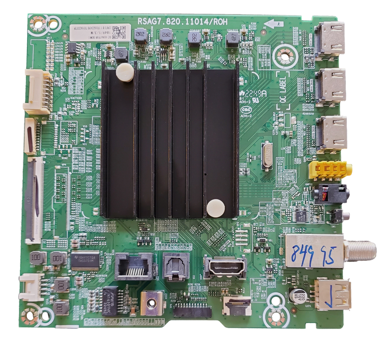 329873 Hisense Main Board, RSAG7.820.11014/ROH, 65U6GR