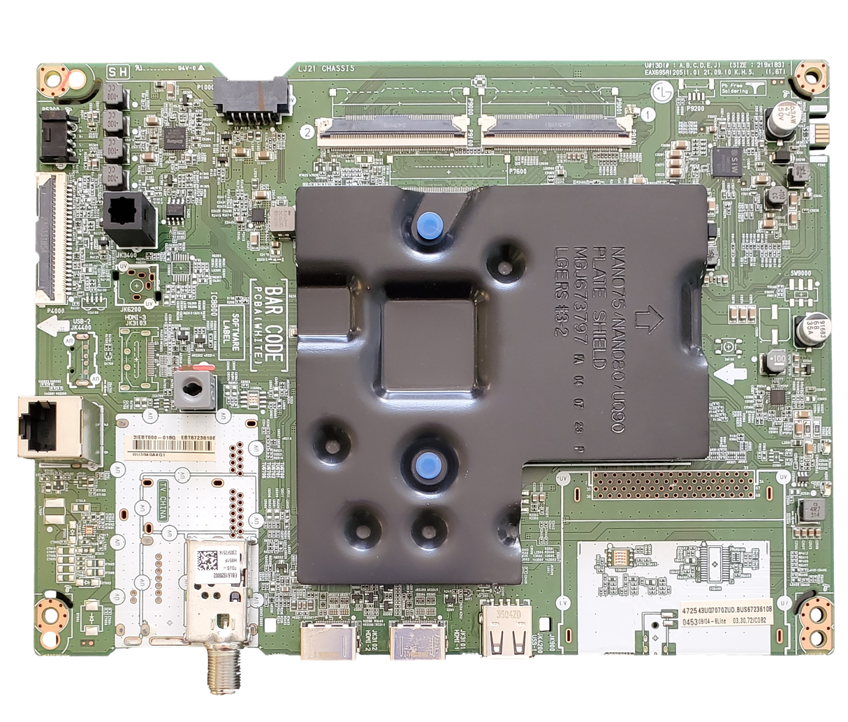 EBT67236108 LG Main Board, EAX69581205(1.0), 43UQ7070ZUD.BUSSLKR, 43UQ7070ZUD