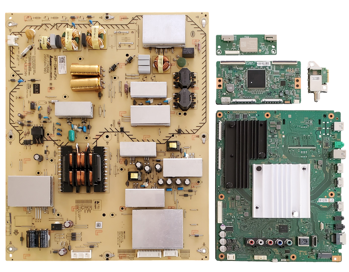 XBR-75X850F Sony TV Repair Parts Kit, A-2201-064-A Main Board, 1-474-732-11 Power Supply, 6871L-5368B T-Con, 1-458-998-11 Wifi, XBR-75X850F