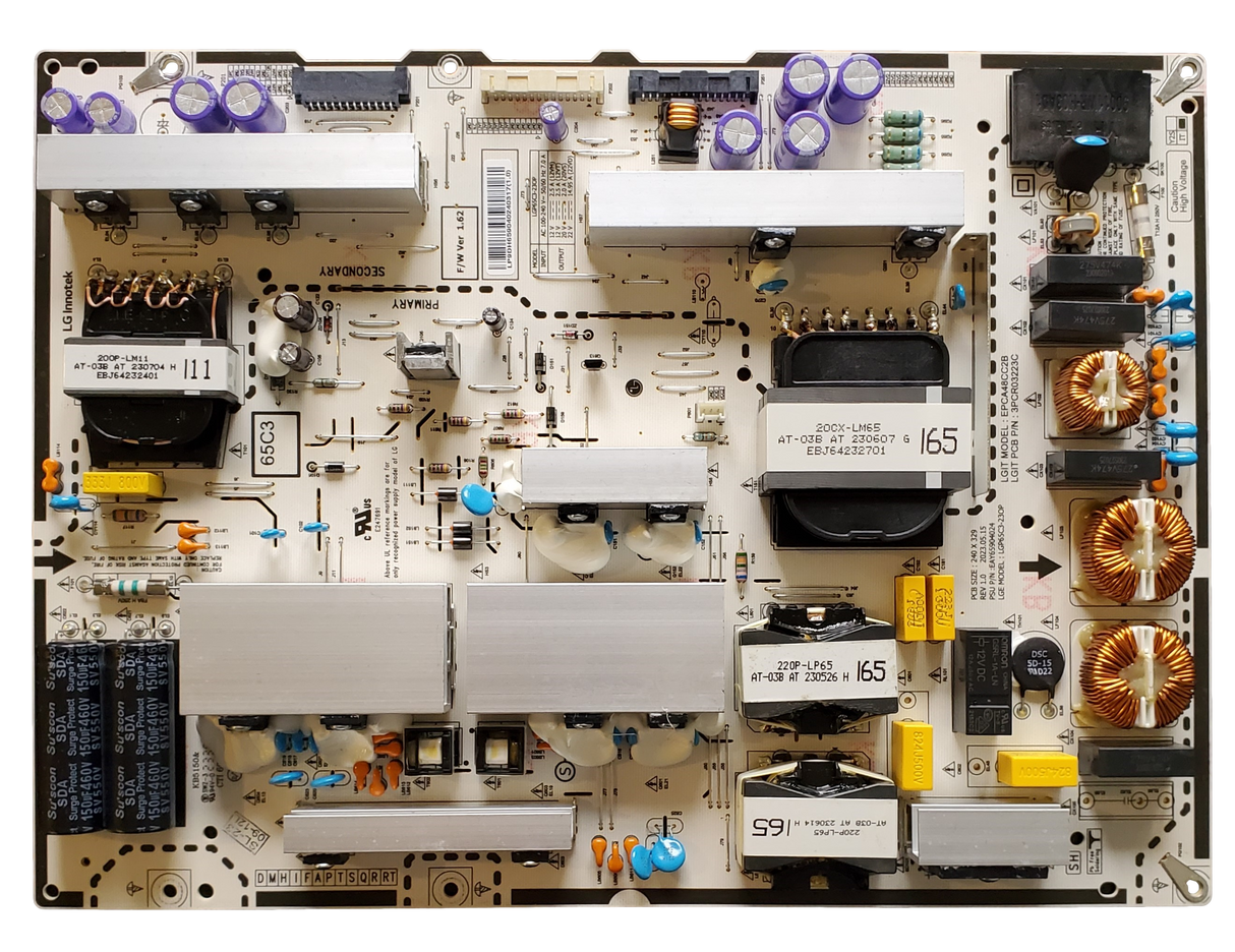 EAY65904024 LG Power Supply Board, LG65C3-23OP , EPCA48CC2B ,  3PCR03223C , OLED65C3PUA