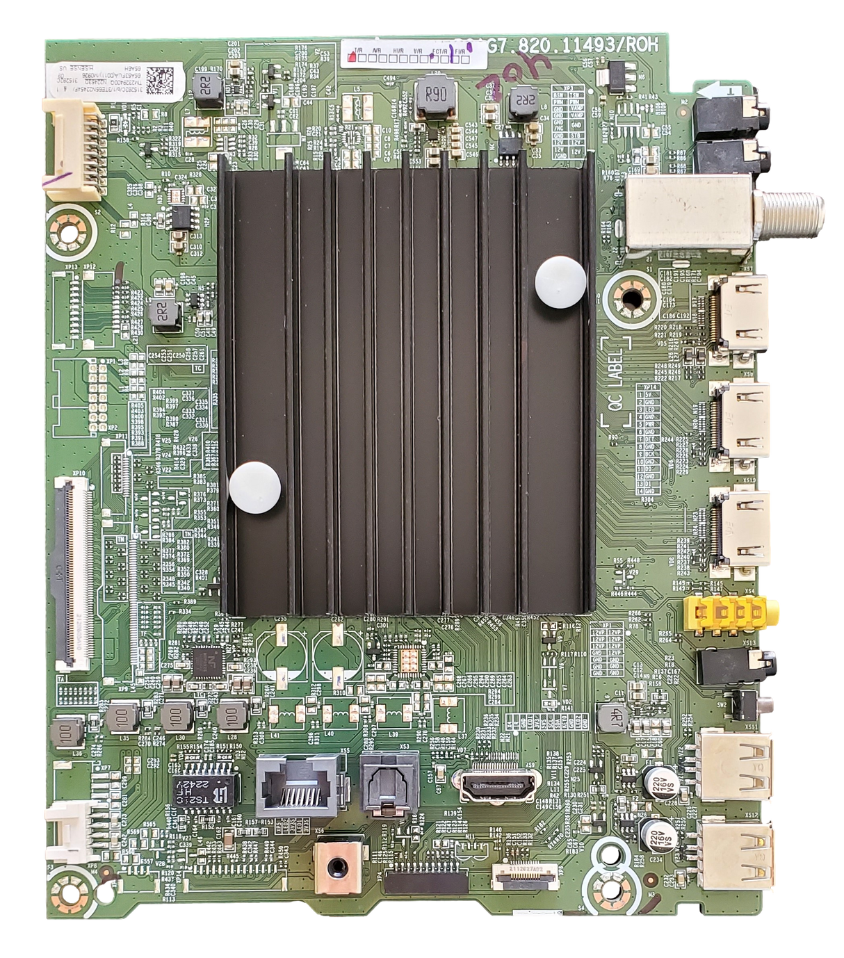 315283 Hisense Main Board, 315283, 315282, RSAG7.820.11493/ROH, 65A53FUA(0011), 65A6H